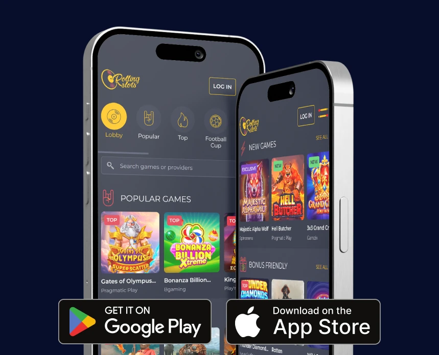 Rolling Slots welcome bonus AU$1,500 and free spins
